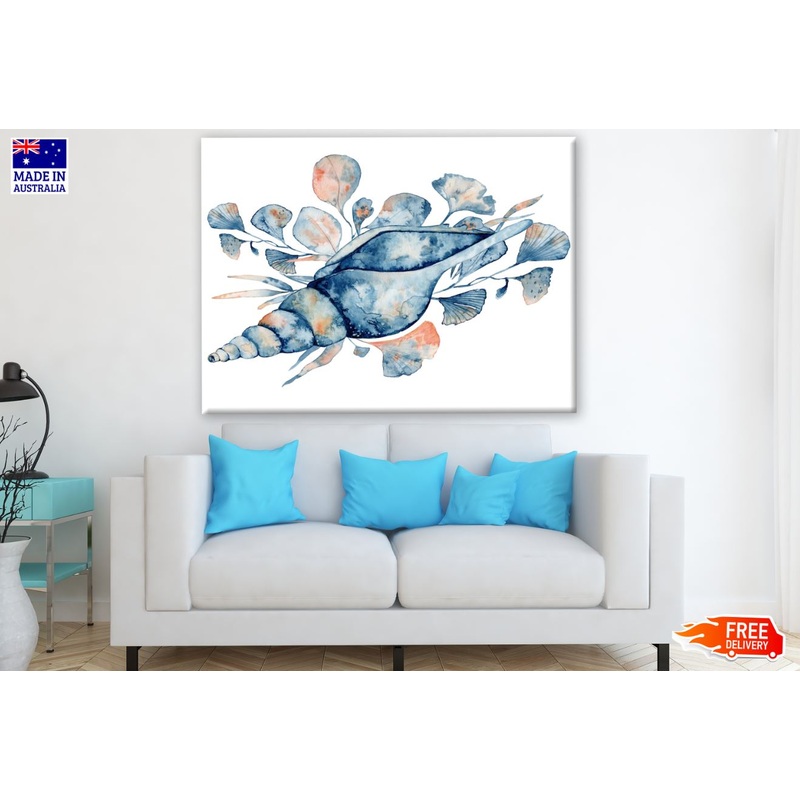 Sea Shell Watercolor Painting Print 100% Australian Made