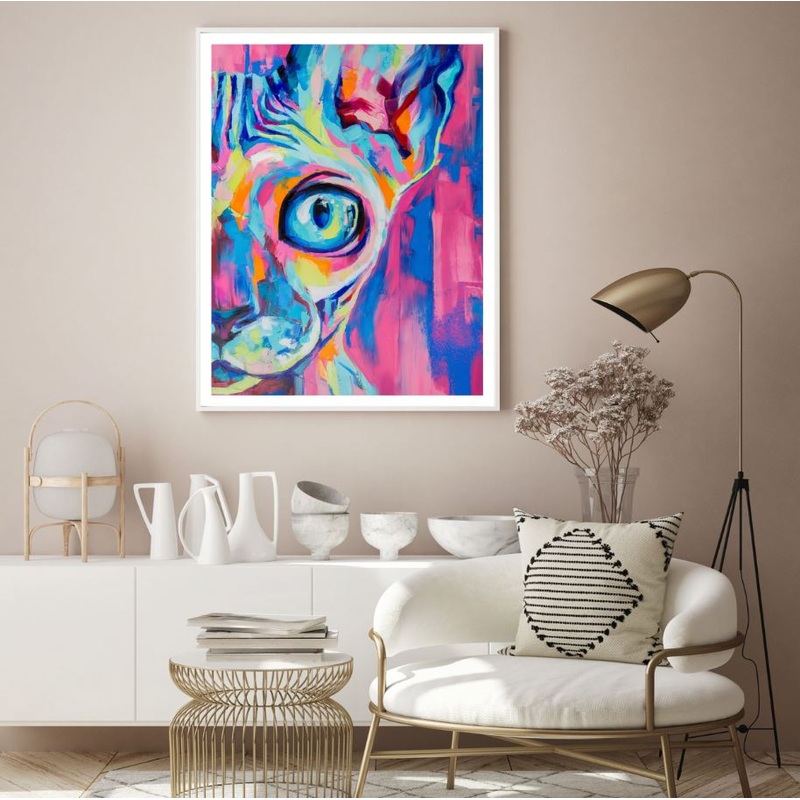 Abstract Car Portrait Design Home Decor Premium Quality Poster Print Choose Your Sizes