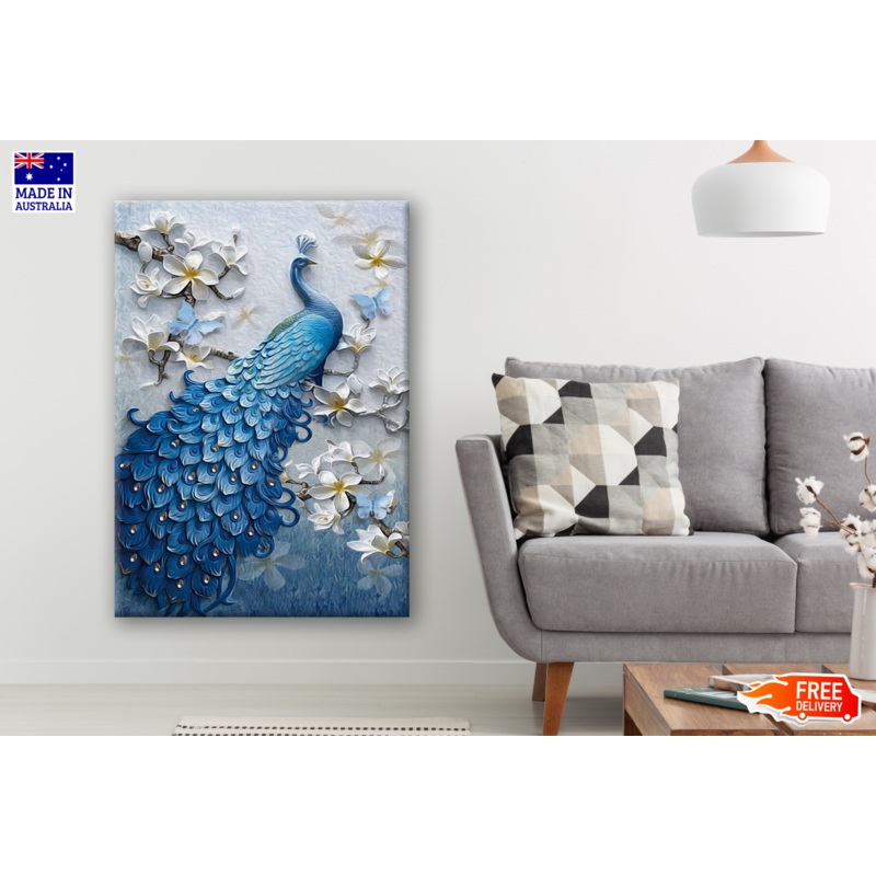 5D Diamond Peacock Painting Print 100% Australian Made