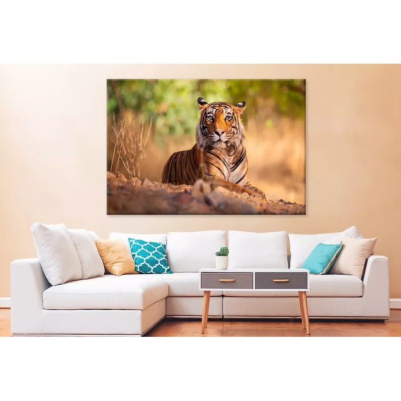 Amazing Tiger In The Nature Wall Art Decor 100% Australian Made