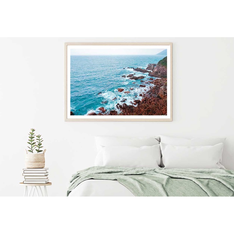Beach Shenzhen Shore & Blue Sky View Photograph Home Decor Premium Quality Poster Print Choose Your Sizes