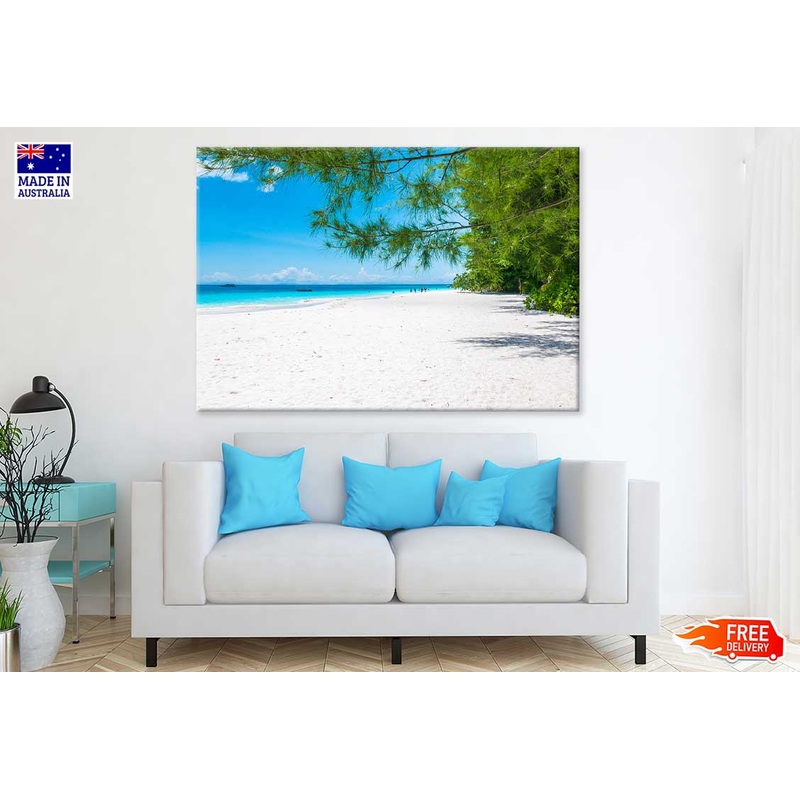 Summer Sandy Sea & Blue Sky View Photograph Print 100% Australian Made