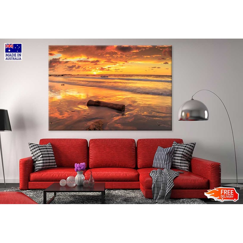 Sunset on Kiamsam Beach Photograph Labuan Print 100% Australian Made