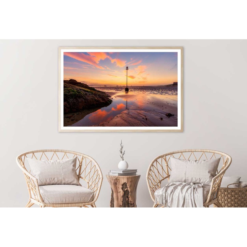 Tenby Seascape & Sunrise Scenery Photograph Home Decor Premium Quality Poster Print Choose Your Sizes