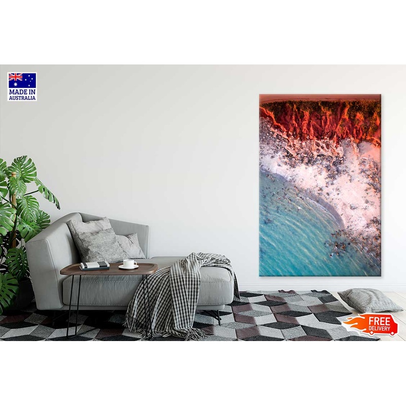 Aerial View Cable Sea Photograph Australia Print 100% Australian Made