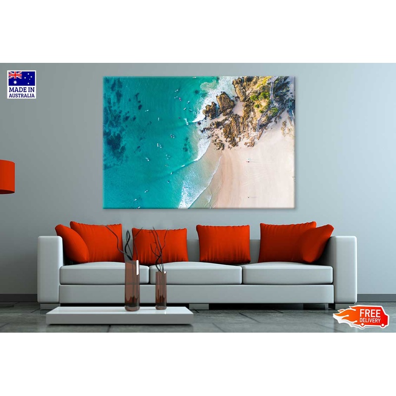Aerial View Noosa Byron Gold Coast Photograph Print 100% Australian Made