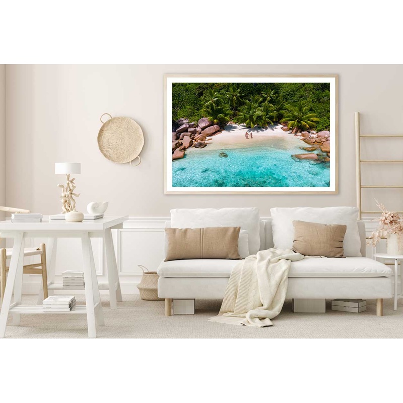 Anse Lazio Praslin Aerial View Photograph Home Decor Premium Quality Poster Print Choose Your Sizes