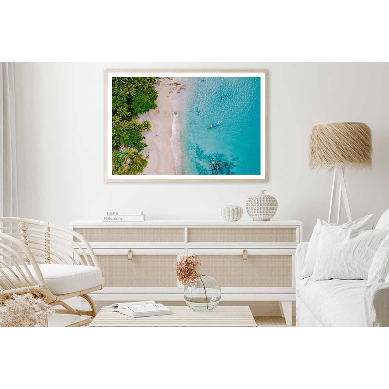 Banana Beach Aerial View Photograph Phuket Home Decor Premium Quality Poster Print Choose Your Sizes