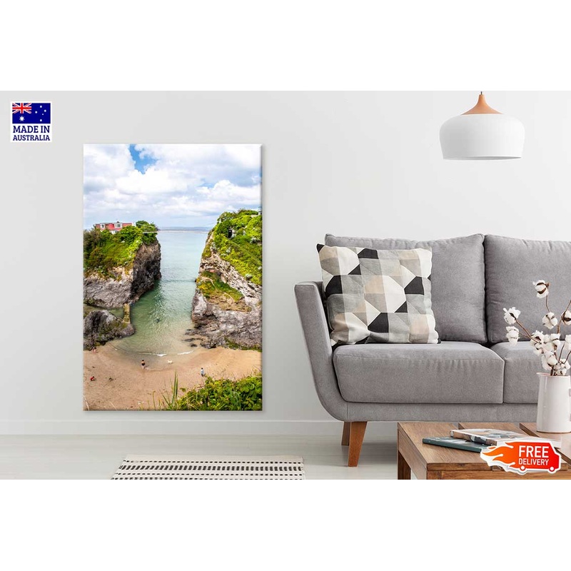 Towan Beach Scenery in Newquay Photograph Print 100% Australian Made