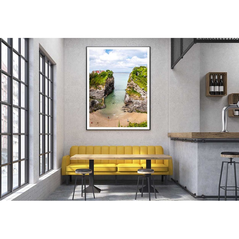 Towan Beach Scenery Photograph in Newquay Home Decor Premium Quality Poster Print Choose Your Sizes