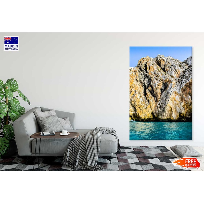 View of Jebeha Ocean Photograph in Morocco Print 100% Australian Made
