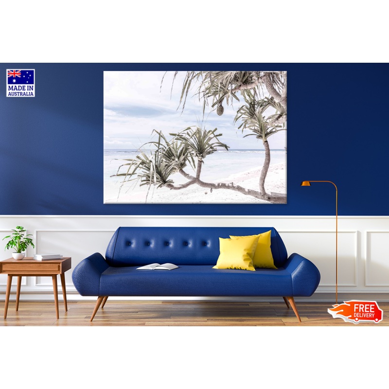 Beach Trees & Sea Sky View Print 100% Australian Made