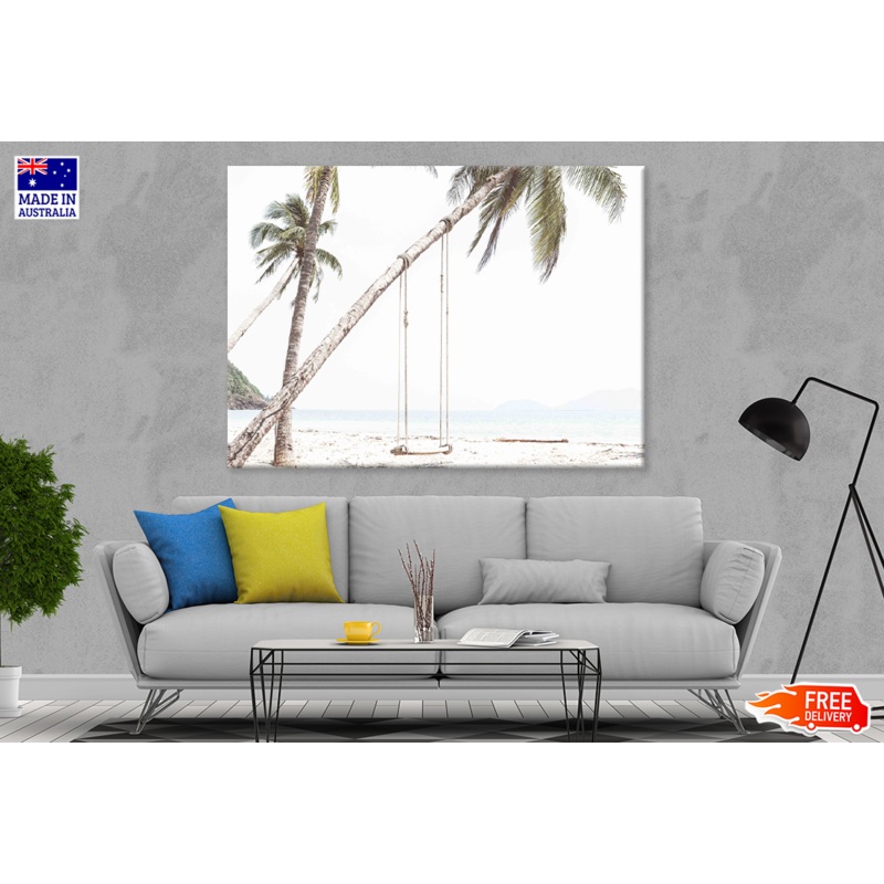 Swin On Plam Tree & Sea View Print 100% Australian Made