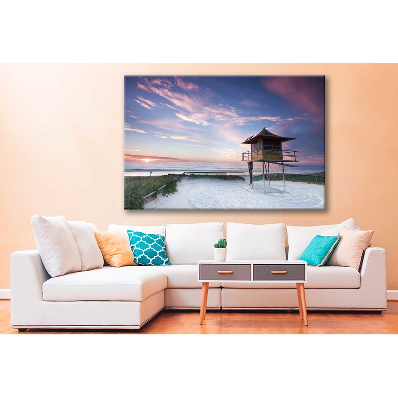 Bella Home Australian Sea With Lifeguard Print Canvas Ready to hang