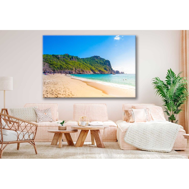 Bella Home Cleopatra Sea with Cliff View Print Canvas Ready to hang