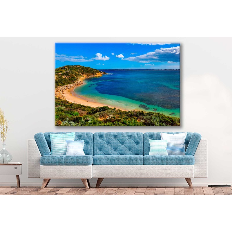 Bella Home Ocean View With Sunny Sky Print Canvas Ready to hang
