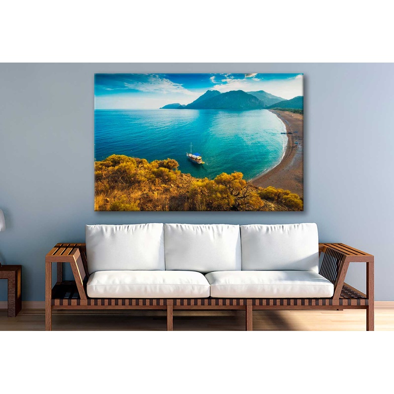 Bella Home Olimpos Mountain in a Sunset Light Print Canvas Ready to hang