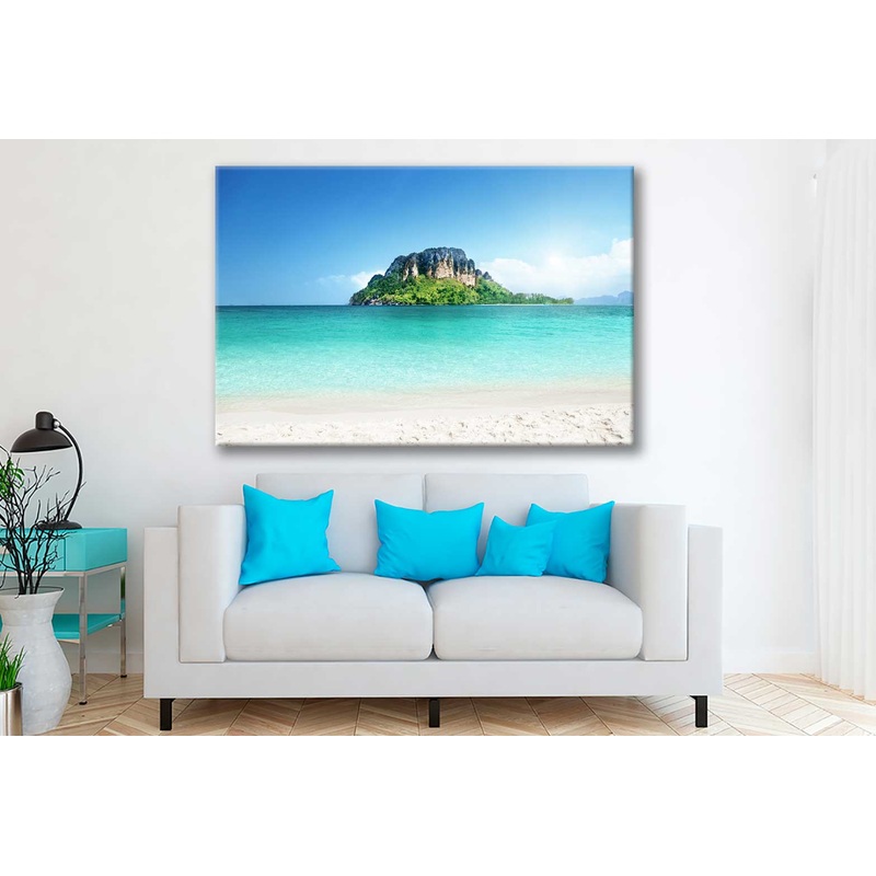 Bella Home Poda Island Beach Krabi Thailand Print Canvas Ready to hang