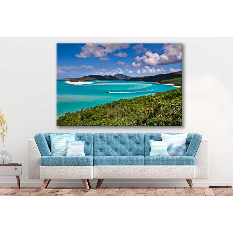 Bella Home Sky View With Beautiful Ocean Print Canvas Ready to hang