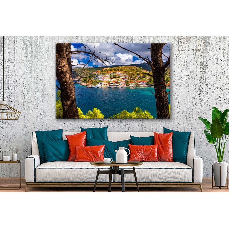 Bella Home Turquoise Colored bay, Mediterranean Sea Print Canvas Ready to hang