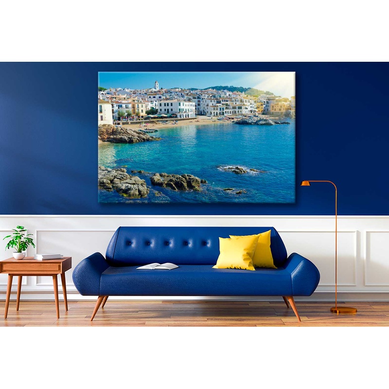 Bella Home Beach & Coastal town in Spain Print Canvas Ready to hang