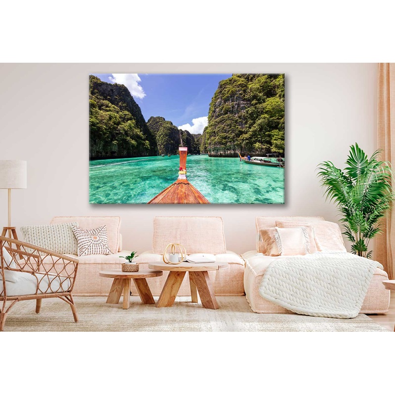 Bella Home Phi Phi Island View From Boat Print Canvas Ready to hang