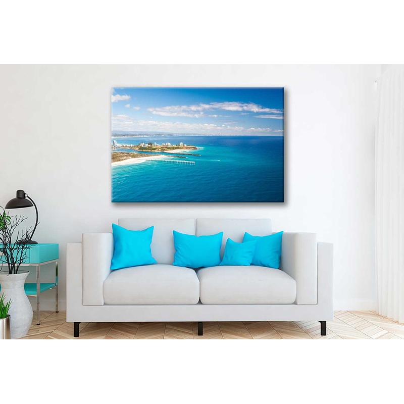 Bella Home Snapper Rocks & The Tweed River Print Canvas Ready to hang