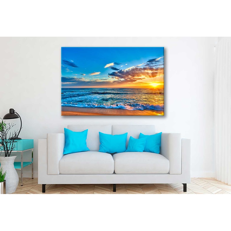 Bella Home Sunset Beach View Victoria, Australia Print Canvas Ready to hang