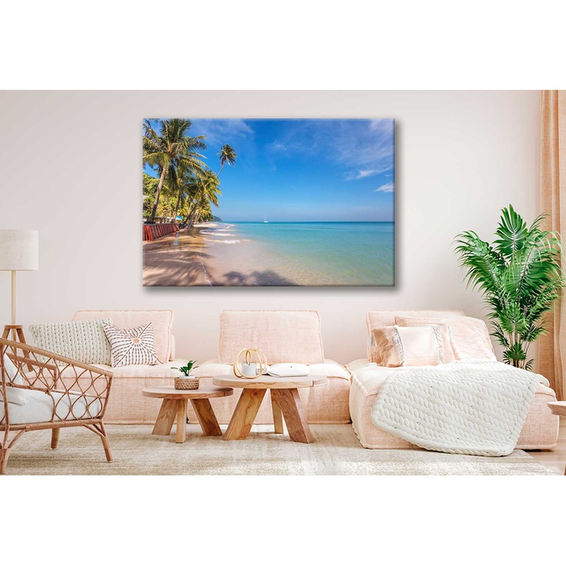 Bella Home Thailand Koh Chang Island Sand Beach Print Canvas Ready to hang
