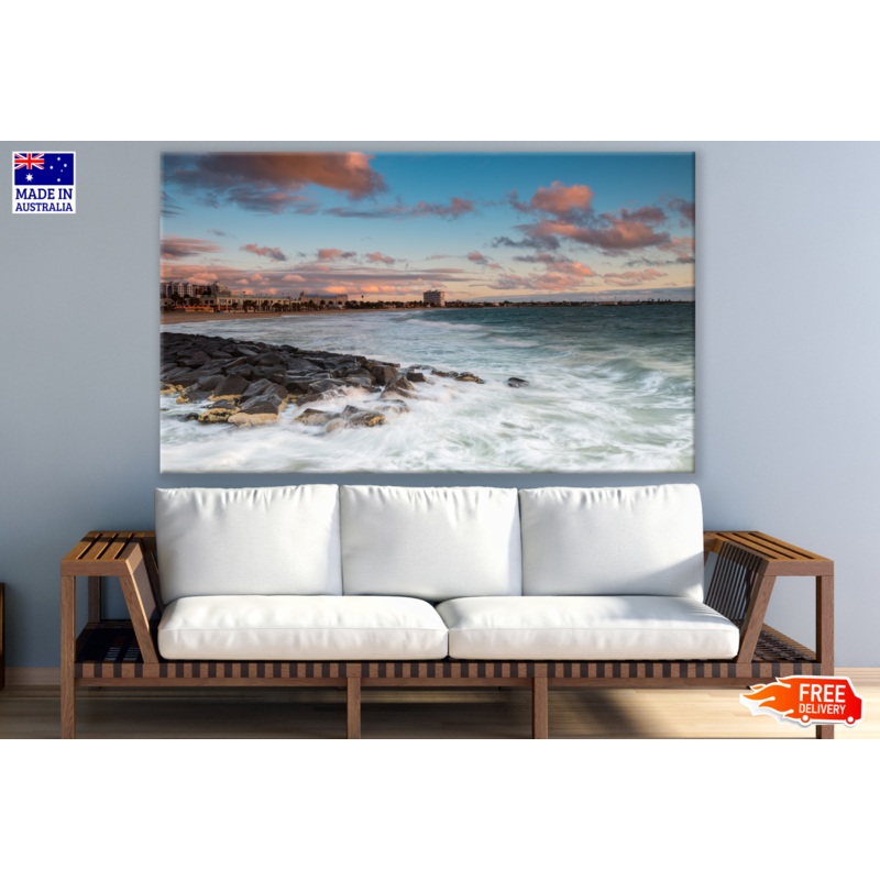 Beach & City View Photograph Print 100% Australian Made
