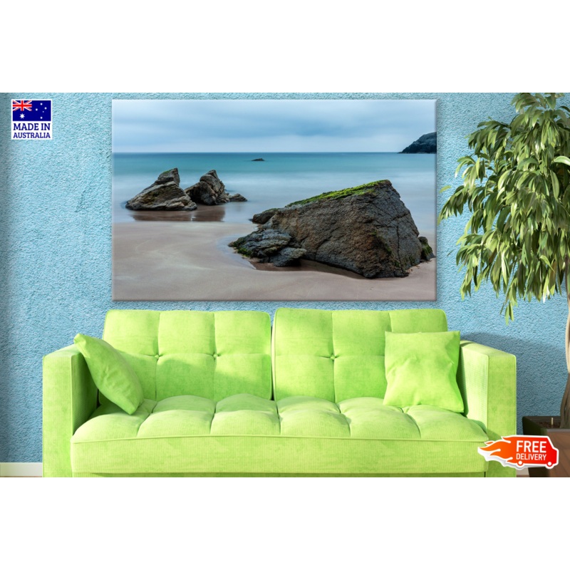 Beach Shore Cloudy Sky Photograph  Print 100% Australian Made