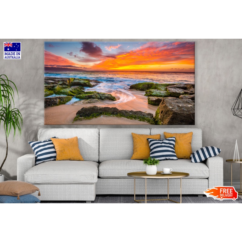Beach Sunset Scenery Photograph Print 100% Australian Made