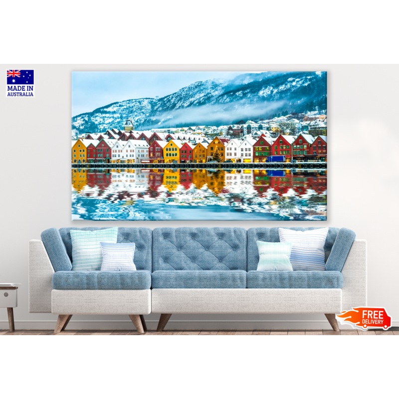 Bergen City in Norway Photograph Print 100% Australian Made