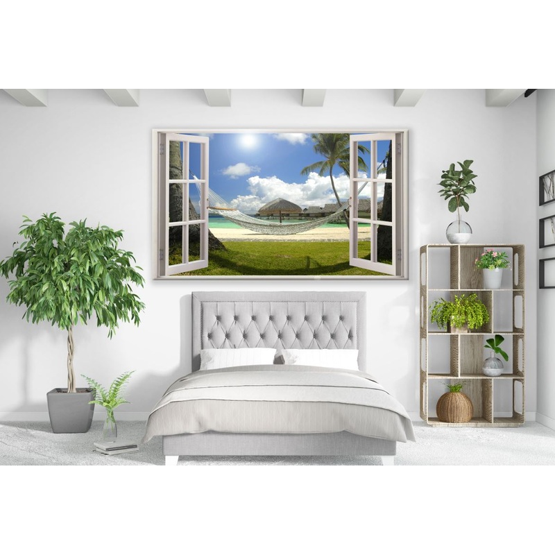Sunrise Beach Mountain View Window Photograph Print 100% Australian Made