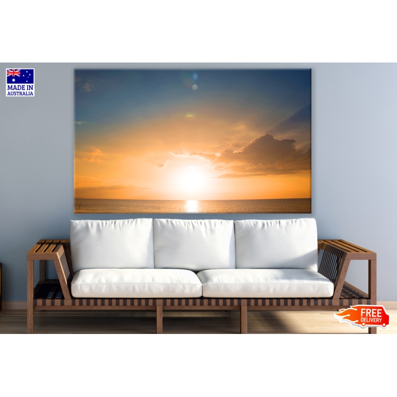 Sunset At Beach Photograph Print 100% Australian Made