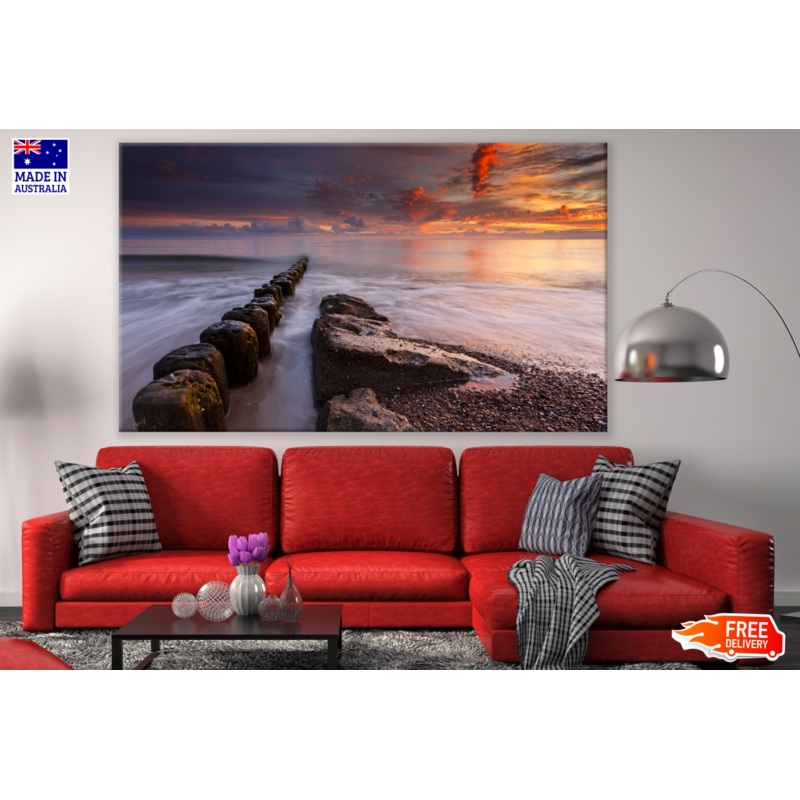 Sunset Beach View Photograph Print 100% Australian Made
