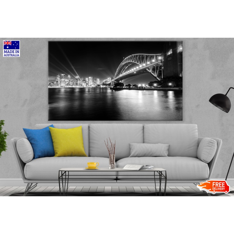 Sydney Harbour Bridge B&W Photograph Print 100% Australian Made