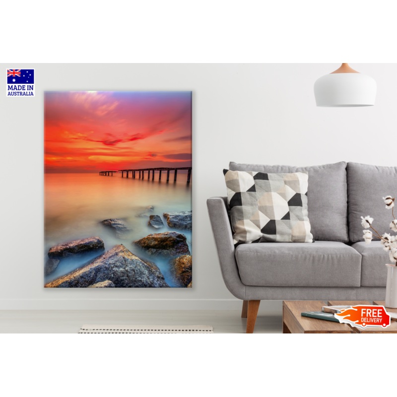 Wooden Pier Beach Photograph Print 100% Australian Made