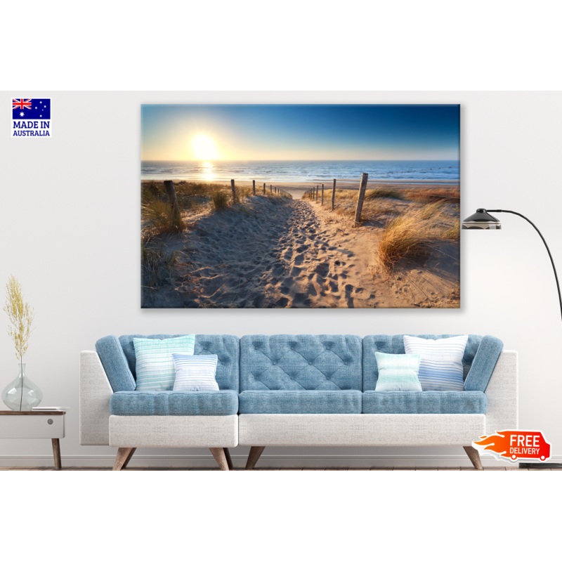 Zandvoort beach Sunset Sand Print 100% Australian Made