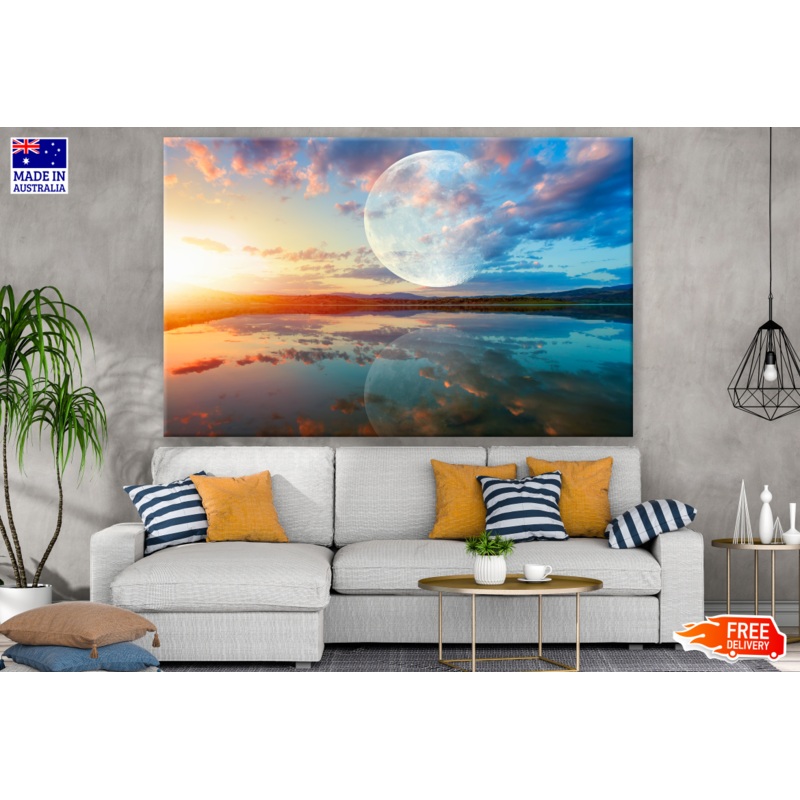 Beach Sunset & Planet View Photograph Print 100% Australian Made