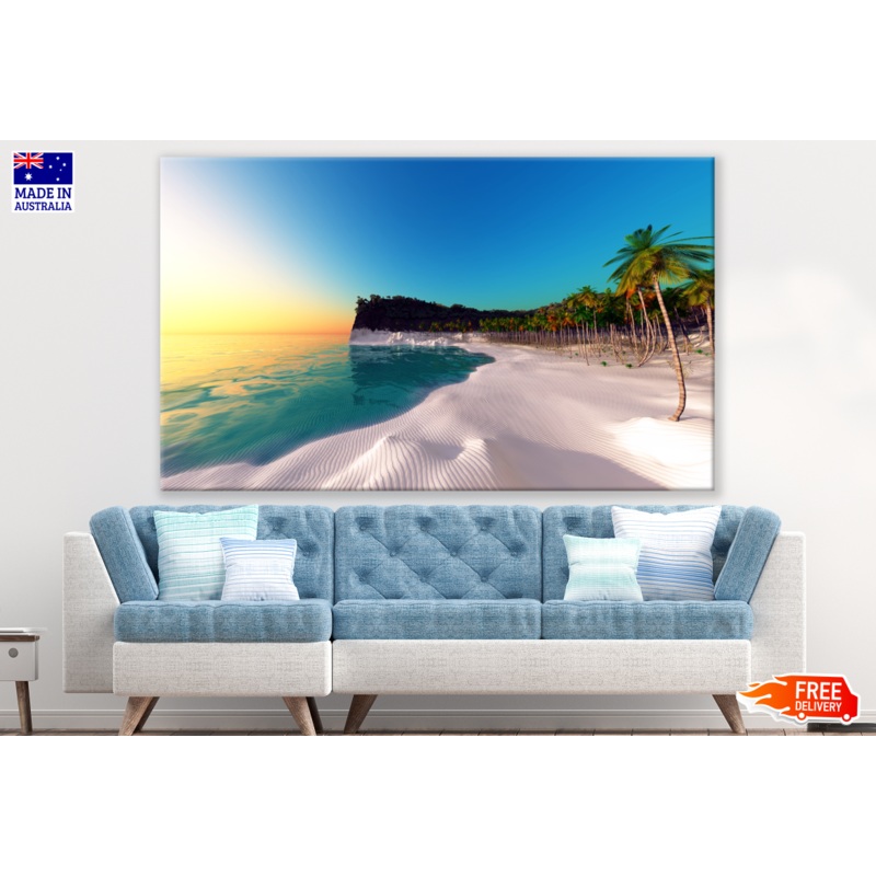 Beach & Trees Stunning View Photograph Print 100% Australian Made