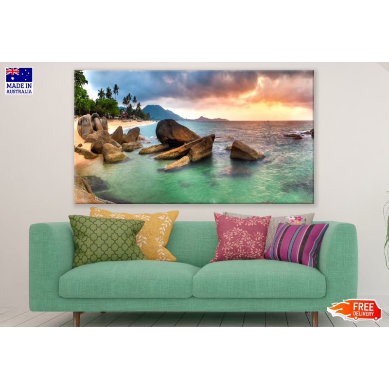 Beach with Rocks Photograph Print 100% Australian Made