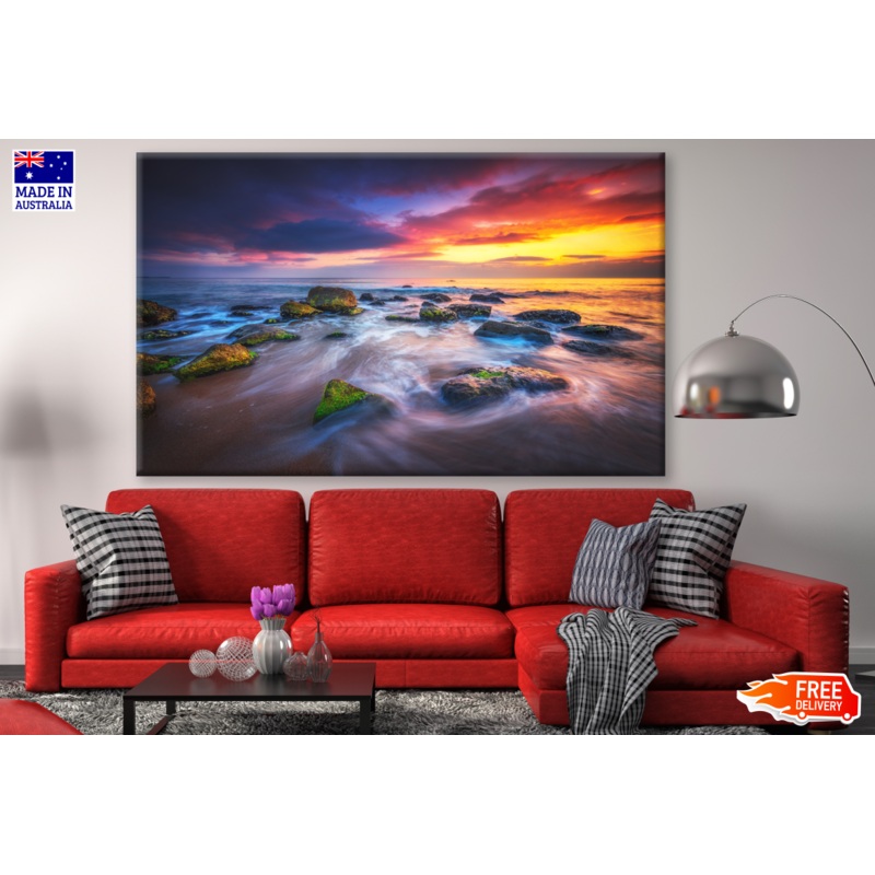 Beautiful Cloudscape Over the Sea Sunrise Photograph Print 100% Australian Made