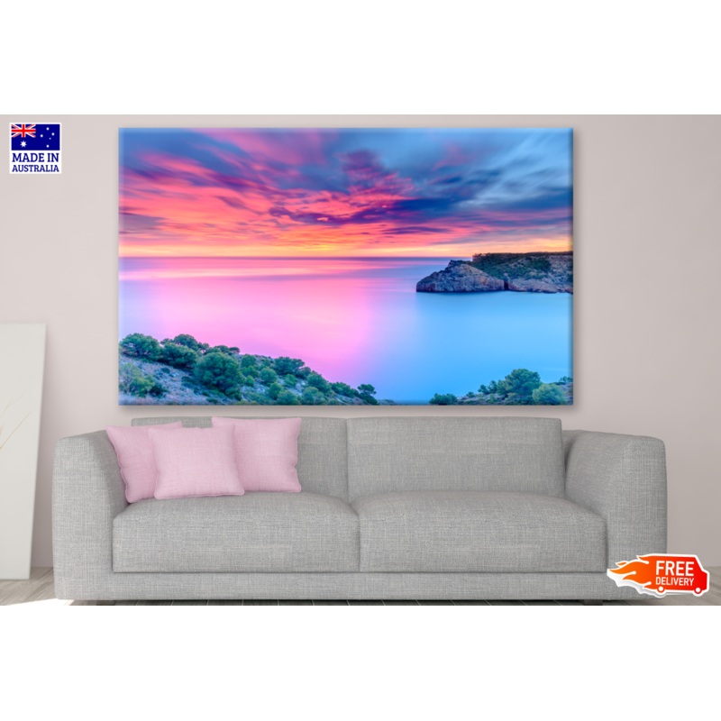 Beautiful Dawn at the Mediterranean Sea Spain Photograph Print 100% Australian Made