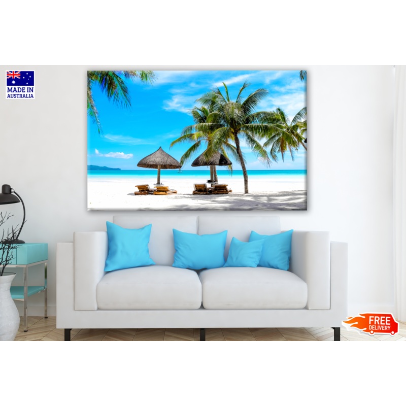 Stunning View of Exotic Tropic Beach Photograph Print 100% Australian Made