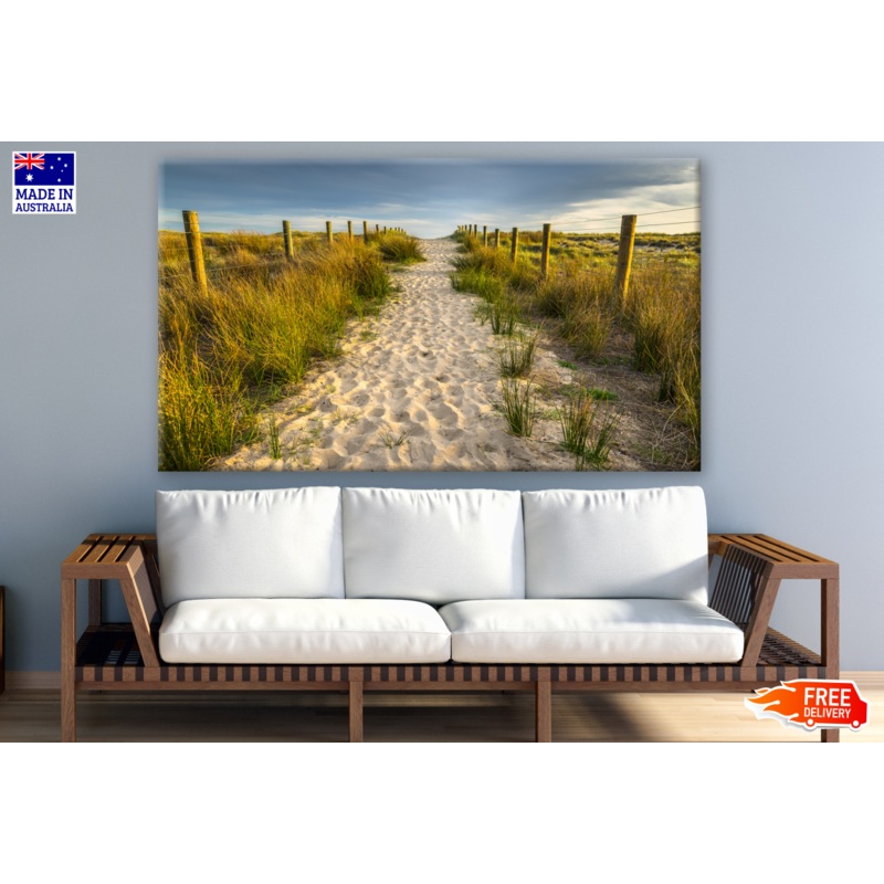 Sunset Beach Walking Path Photograph Print 100% Australian Made