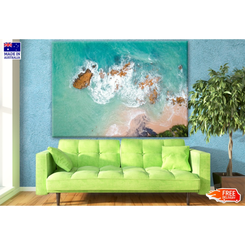 Aerial View of Beach Photograph Print 100% Australian Made