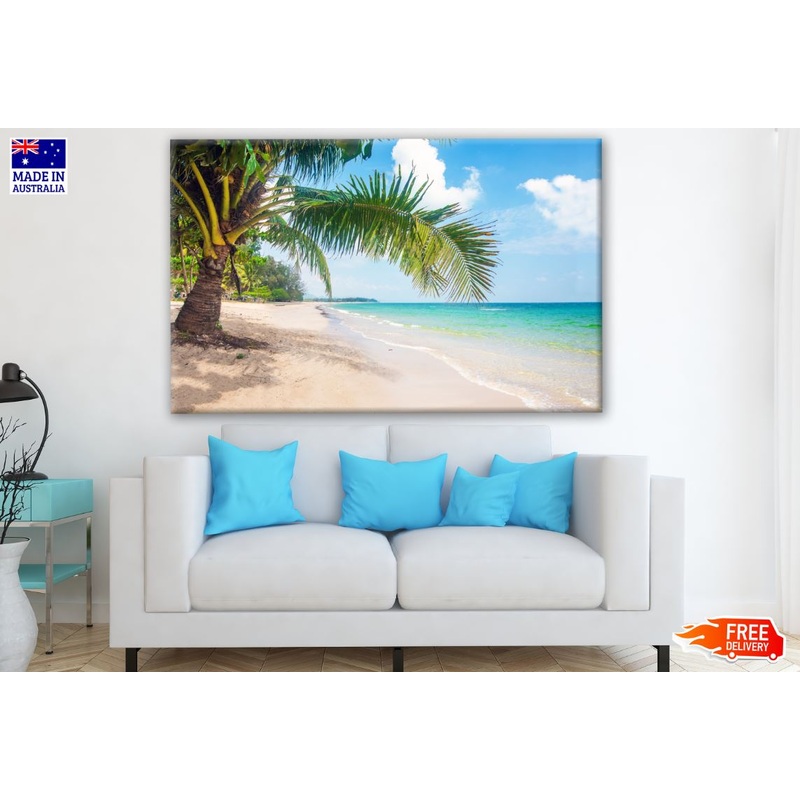 Beach & Palm Tree Print 100% Australian Made