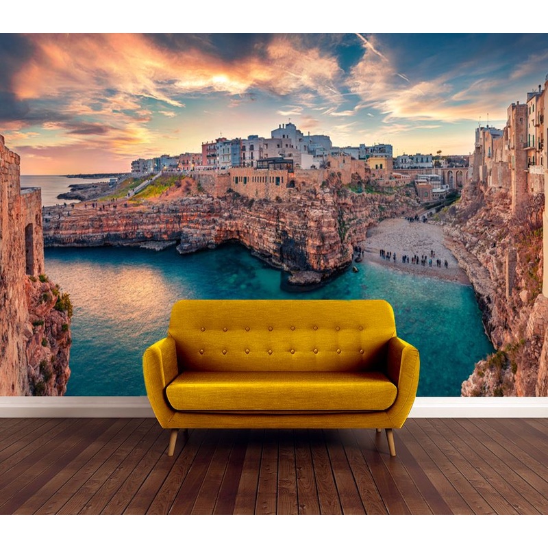 Wallpaper Murals Peel and Stick Removable Beach & City View High Quality