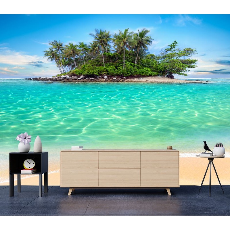Wallpaper Murals Peel and Stick Removable Beach & Island View High Quality